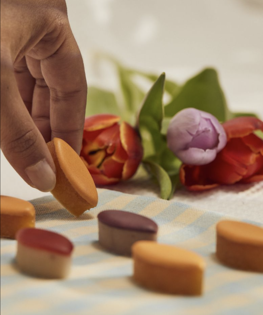 Mise en scene de calisson