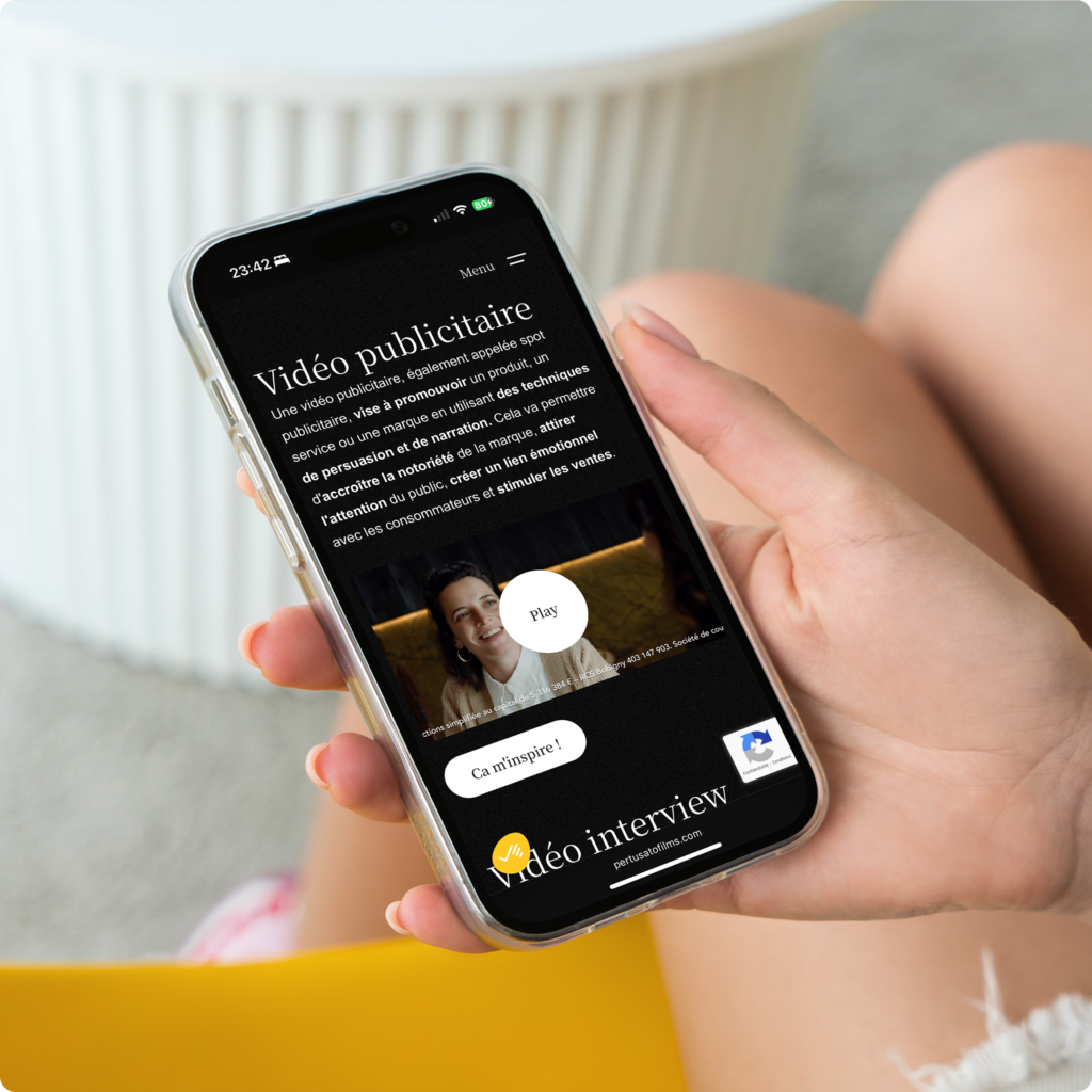 focus sur la page service entreprise