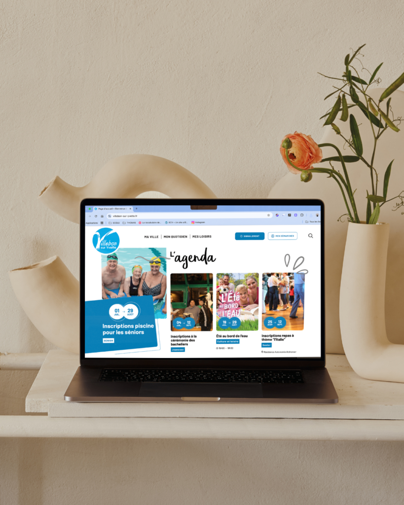 Page accueil du site municipale Villebpn-sur-Yvette